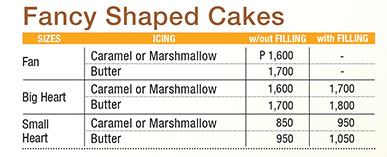 Fancy Shaped Cakes