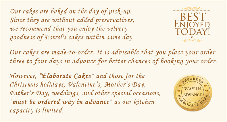 elaborate cakes estrels